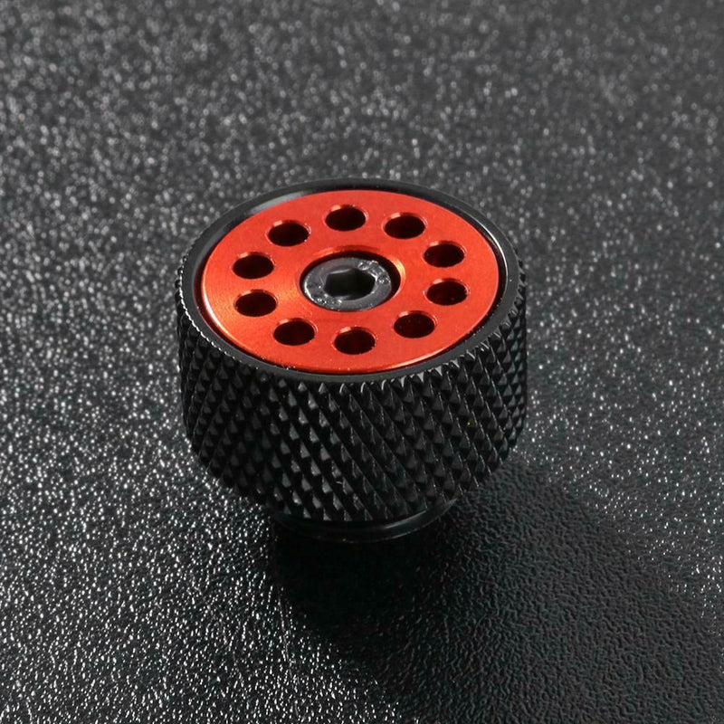 PM-JS-PQDT1 G1/4 Exhaust Plug Air Evacuation Valve for Water Cooling (Red)