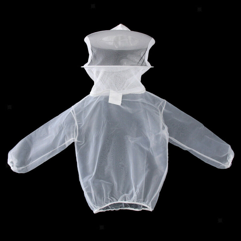 Durable Beekeeping Jacket Veil Smock Supplies Hat Sleeve Suit Fit for Most