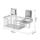 Stainless Steel Bathroom Storage Shelf Punch-Free Kitchen Bathroom Toilet W