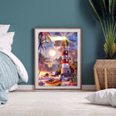 Lighthouse Diamond Painting 5D DIY Full Round Drill Mosaic Picture Crafts