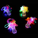 Light Up Pacifier LED Colorful lights Rave Party Glow Whistle Glow Lanyard M3N2