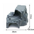 Plastic Double Tunnel Wooden Train Track Tunnel Train Railway Wood Gray Slo Z8I8