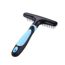 Double Row Stainless Steel Pins Dog Rake Deshedding Dematting Brush Comb