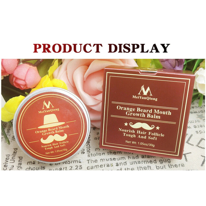 Men Beard Grooming Taming Balm Leave-in Conditioner Wax for Growth Softening