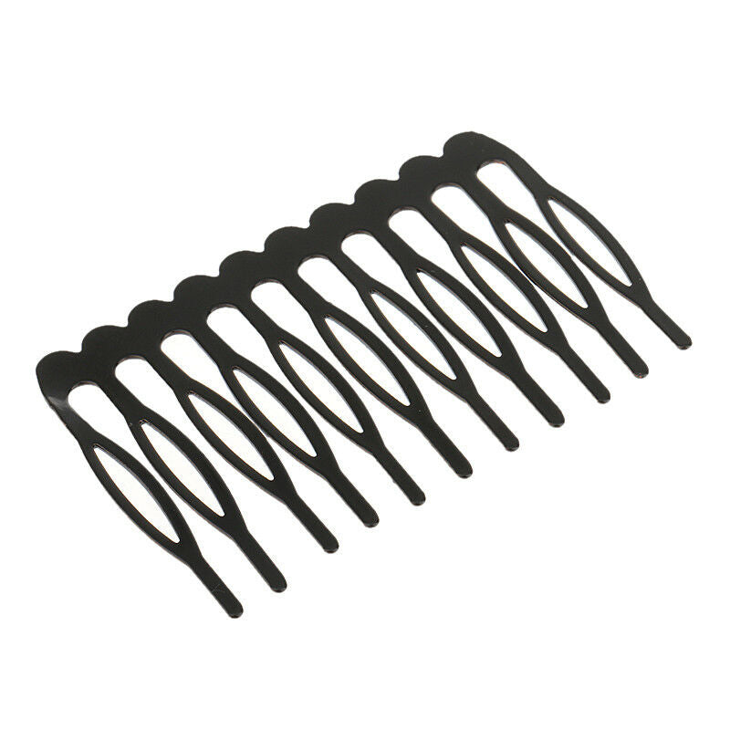 10pcs Metal 10 Teeth Hair Comb Clip Slide Hairpin DIY Hair Jewelry Making