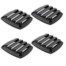 4pcs Marine Plastic Vents Hull Air Vent Boat for 3" Tube Hose Black