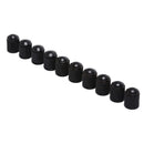 50pcs black plastic dust valve caps bike car wheel tyre air valve stem caps FT