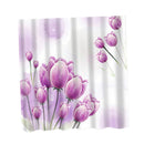 180cmx180cm Bathroom Shower Curtain Divider Fabric Curtain Purple Tulip