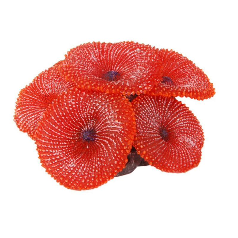 Artificial Soft Coral Plant Aquarium Fish Tank Underwater Ornament Decor Red