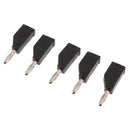 5Pieces 4mm Banana Plug For Test Probes Instrument Meter Connector Black