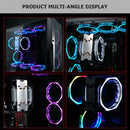 Silent Cooler 120mm Dual Halo Hydraulic Bearing CPU Cooling Fan (Multicolor