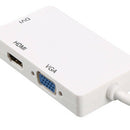 1X(Mini Dp To Hdmi Dvi Vga Adapter 3 In 1 Hub Mini Displayport 1080P Video