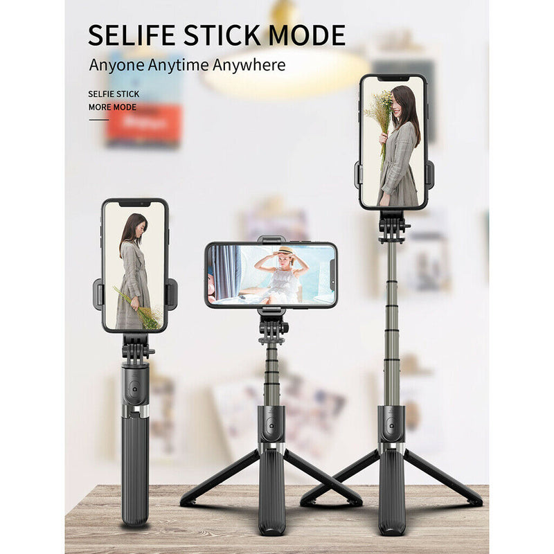 3 in1 Handheld Bluetooth Tripod Remote Control Selfie Stick For Cellphone/Camera
