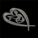 Love Heart Dove Metal Cutting Dies Stencil for Scrapbooking Album Cards Decor  L