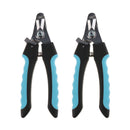 2PCS Pet Dog Cat Alloy Nail Clipper Trimmer for Small Animals Black L