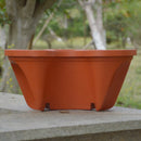 Stackable Three Pedal Pot Basket Container, Maroon Qty: 1Pcs L1C3