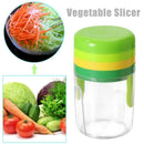 3-in-1 Rotary Vegetable Slicer Steel Fancy Cutter Potato Carrot Grater Tool