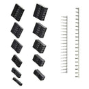620Pcs 2.54mm Pitch JST SM 1 2 3 4 5 6 Pin Housing Connector Dupont Male Fe S4L4