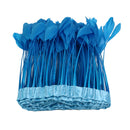 15-20cm Blue Feather Fringe Trim Sewing Edge Crafts Garment Decors 2m