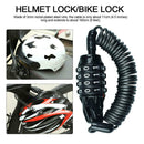 Steel Motorcycle Helmet PIN Motorbike Wire Telescopic Scooter Lock Anti-theft