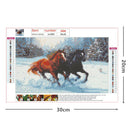 5D Diamond Painting Full Drill Kits Rhinestone Picture Art Decor-30x20cm-Horse