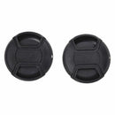2 Pcs 62mm Plastic Clip On Front Lens Cap Cover Black for Camera O7U4