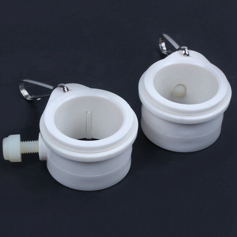 2X Rotating FlagPole Mounting Rings Grommet Clip Attachments