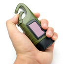 Mini Emergency Hand Crank Dynamo Solar Flashlight Rechargeable LED Light La
