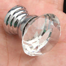 Pack of 10 Crystal Glass 30mm Diamond Shape Cabinet Knob Drawer Pull Hand