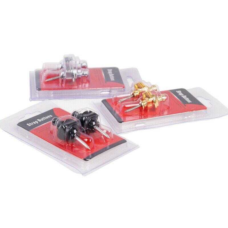 2 Pcs/Set Guitar Non-Slip Strap Buttons Strap Buckle Lock Straplock Button