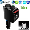 Bluetooth Car FM Transmitter MP3 Player Hands free Radio Adapter Kit USB Charger