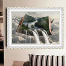 5D DIY Full Drill Diamond Painting Mountain River Cross Stitch Home Decor