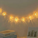 10LED Crack Metal Star Light String Party Wedding Christmas Home Lamp Decor
