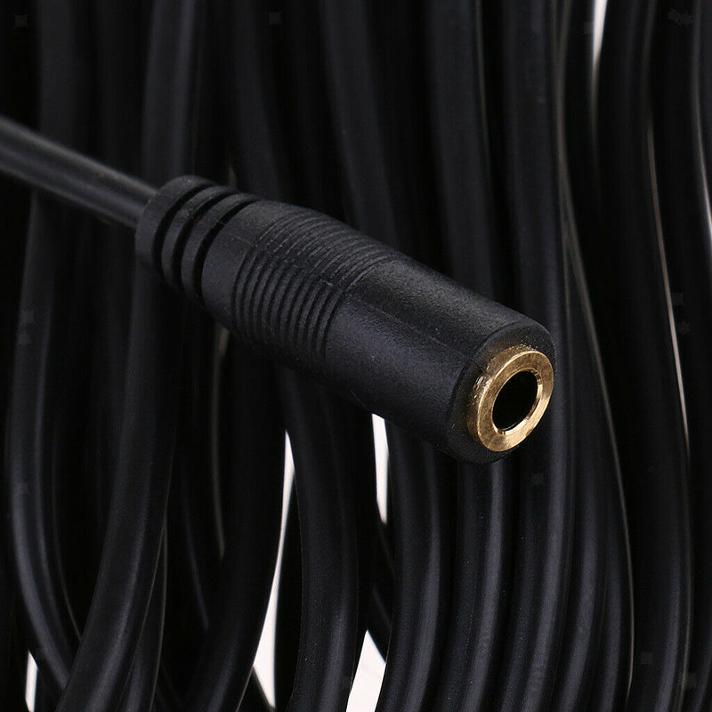 6m Long Microphone Headphone 3.5mm Male To Female Audio Aux Extension Cord