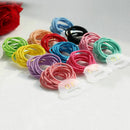 50Pcs Mix Color Baby Girl Kids Tiny Hair Bands Elastic Ponytail Holder~ Tie K8T0