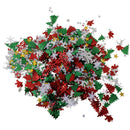 Pack of 50g Christmas Table Confetti Xmas Tree and Snowflake Star Throwing
