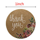 1 Roll 500 Pcs Round Circles Thank You Stickers 1 Inch Decorative Sealing