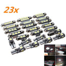 23x Canbus LED Car Interior Inside Light Dome Trunk Map License Plate Lam RLO