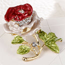 Enamel Flower Rhinestone Crystal Brooch Pin Wedding Bridal Bouquet Pin Jewelr Gw