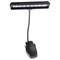 ABS 9 LED Music Stand Lamp Desk Bedroom Reading Light Black 20.3cm/7.99''