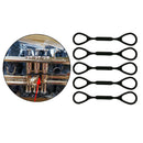 5 Pieces Black Elastic Silicone Rubber Trumpet Slide Stopper Ring Accessory