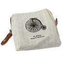 Classic Retro Canvas Purse Wallet Coin Bag Pouch Case Beige hanger N1W4
