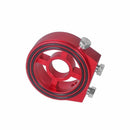 M20 X 1.5 Oil Filter Sandwich Plate Adapter 1/8 NPT Oil Cooler Kit (Red)