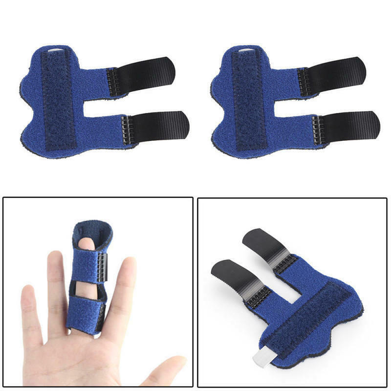 2x Adjustable Pain Relief Trigger Finger Splint Straightener Brace Corre IQA
