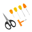 1 Set Fishing Rig Tool Kit Needle Scissors Fishing Driller Cutter Rigging Tools