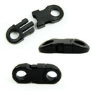 10Pcs Buckles Black For Para cord Bracelets Plastic Clasp Side Release New