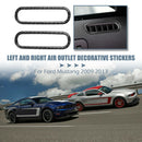 For Ford Mustang 09-13 Carbon Fiber Door A/C Air Vent Frame Cover Trim Stickers