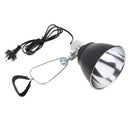 E27 Reptile Tortoise Ceramic Basking Lamp Heating Light Holder Black AU Plug