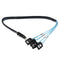 1.5ft 6Gbps Mini SFF-8087 36Pin to 7Pin Sata Hdd Hard Drive Splitter Cable