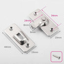 90 Degree Hasp Latch Lock Stainless Steel Windows Doors Anti-Theft Clasp